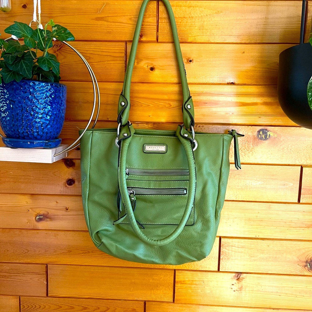 rosetti new york olive green bag